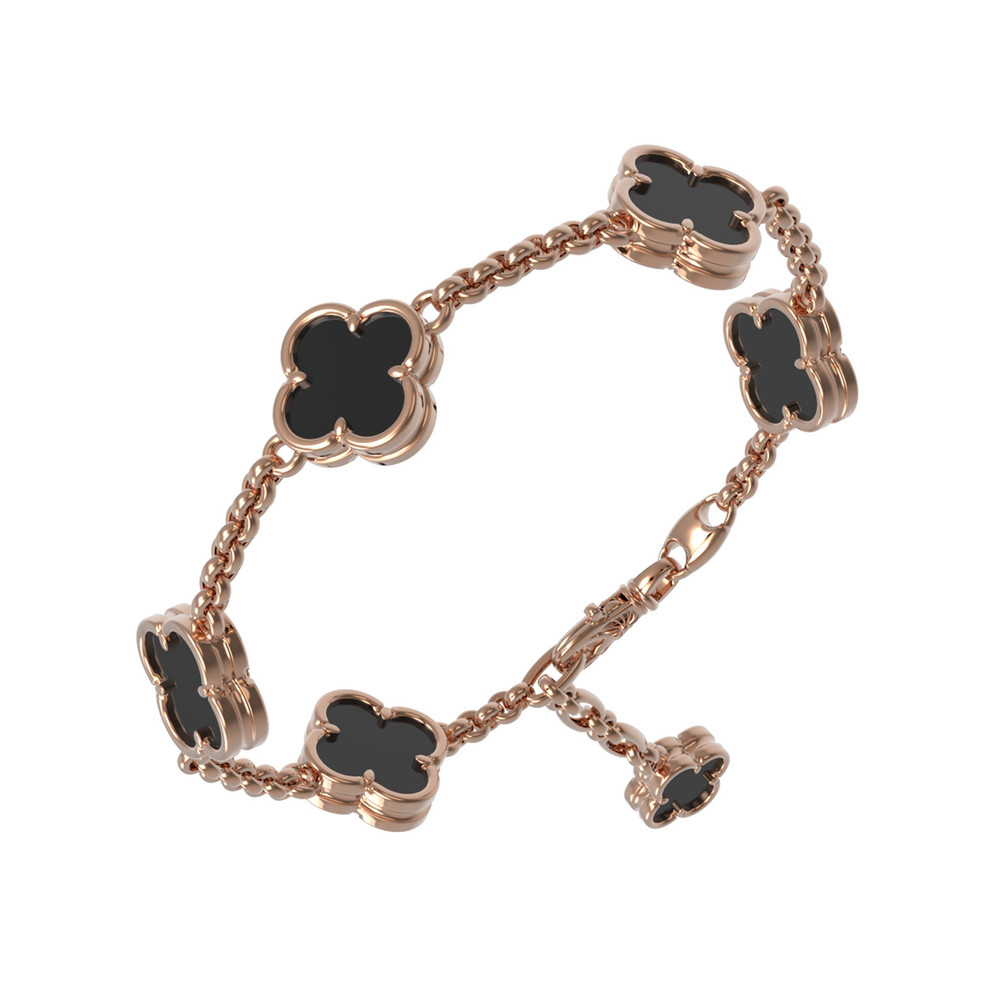 Браслет из золота c ониксом