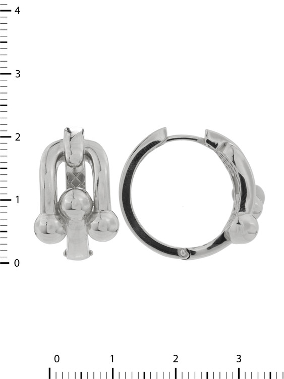 Серьги из белого золота