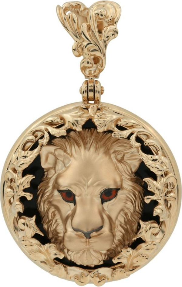 Подвеска из золота c эмаль и ониксом