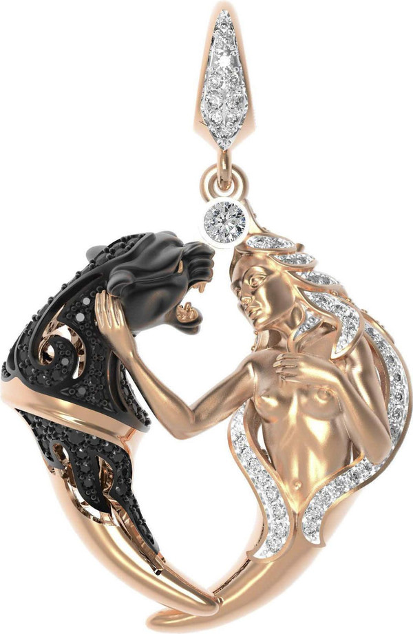 Подвеска из золота c фианитом