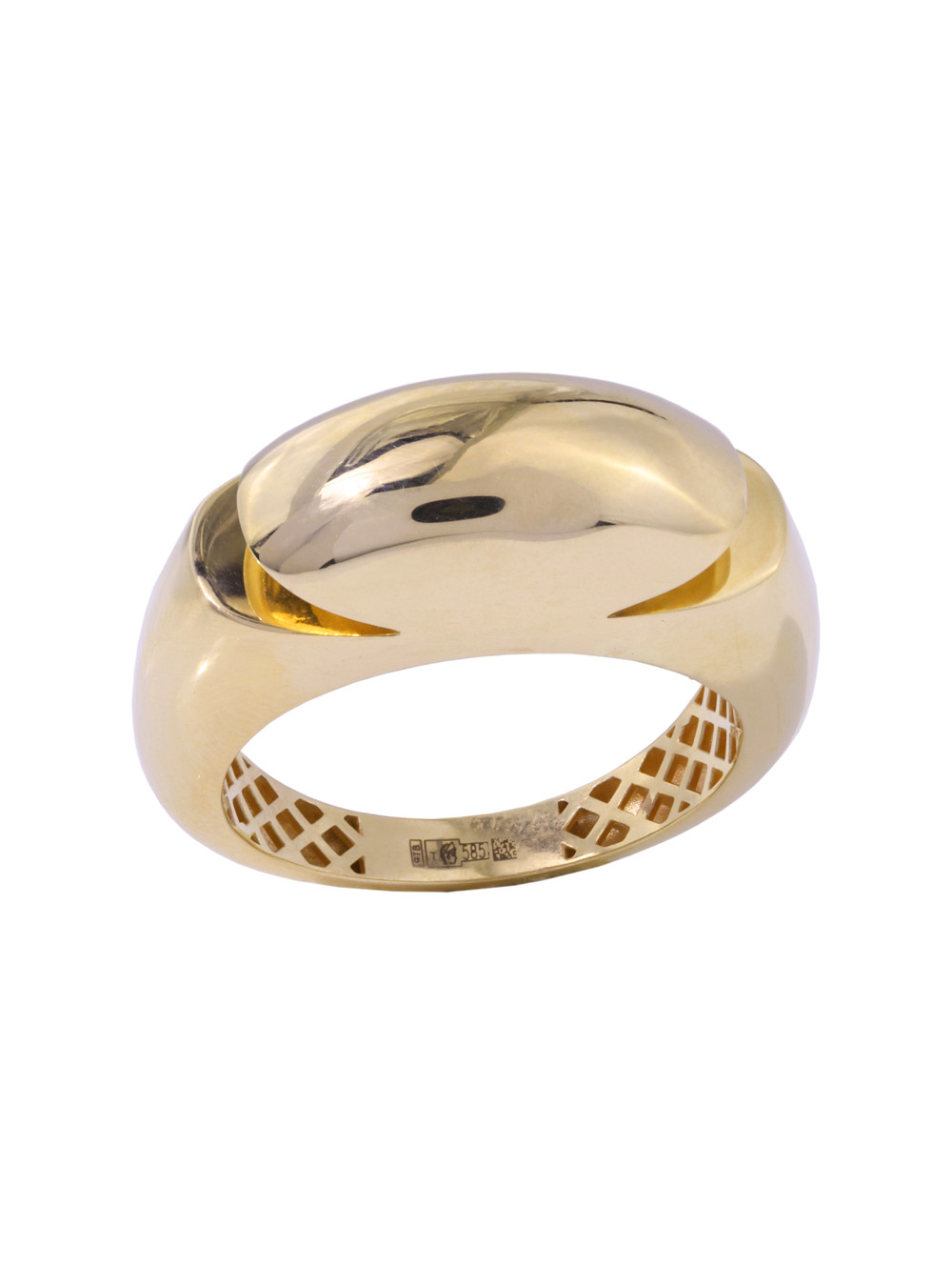 Кольцо из лимонного золота