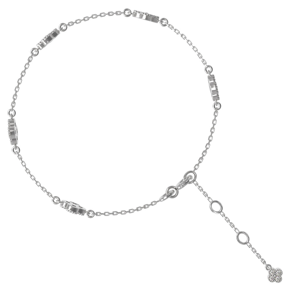 Браслет из белого золота c бриллиантами