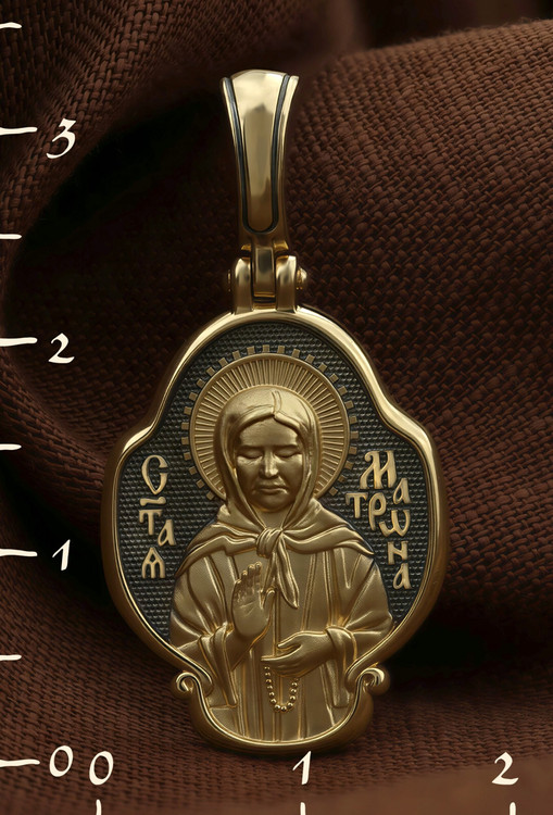 Образок из лимонного золота